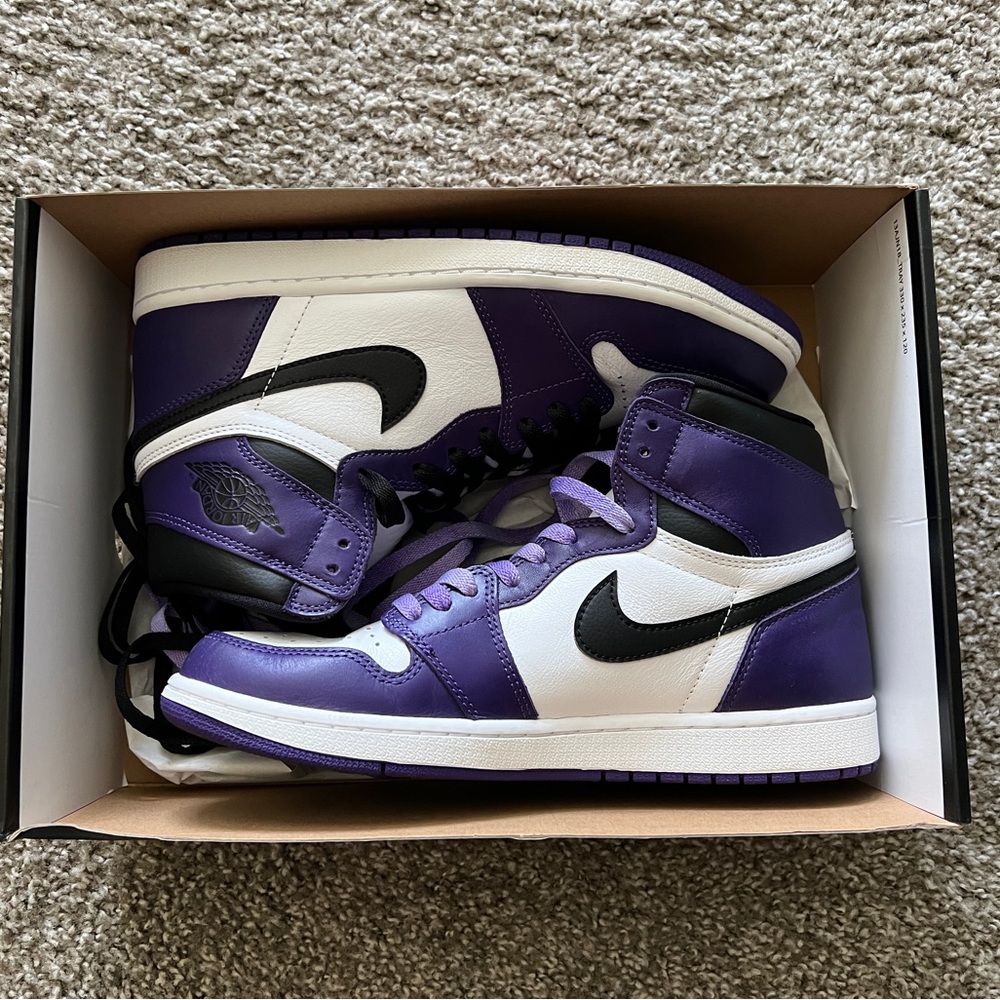 Air Jordan 1 Court Purple 2.0 Size 10